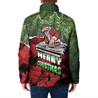 Hip Hop Christmas Padded Jacket DJ Santa Ho Ho Flow - Wonder Print Shop