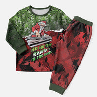 Hip Hop Christmas Pajama Set DJ Santa Ho Ho Flow - Wonder Print Shop