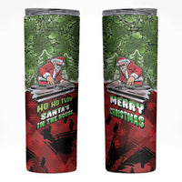 Hip Hop Christmas Skinny Tumbler DJ Santa Ho Ho Flow - Wonder Print Shop