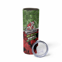 Hip Hop Christmas Skinny Tumbler DJ Santa Ho Ho Flow - Wonder Print Shop