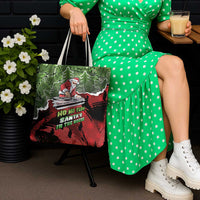 Hip Hop Christmas Tote Bag DJ Santa Ho Ho Flow - Wonder Print Shop
