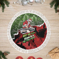 Hip Hop Christmas Tree Skirt DJ Santa Ho Ho Flow - Wonder Print Shop