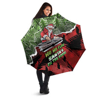 Hip Hop Christmas Umbrella DJ Santa Ho Ho Flow - Wonder Print Shop