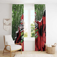 Hip Hop Christmas Window Curtain DJ Santa Ho Ho Flow - Wonder Print Shop