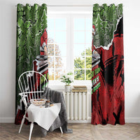 Hip Hop Christmas Window Curtain DJ Santa Ho Ho Flow - Wonder Print Shop