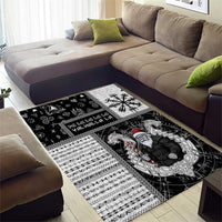 Vikings Christmas Area Rug Fa La La La Valhalla La - Wonder Print Shop
