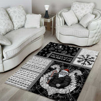 Vikings Christmas Area Rug Fa La La La Valhalla La - Wonder Print Shop