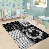 Vikings Christmas Area Rug Fa La La La Valhalla La - Wonder Print Shop