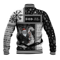 Vikings Christmas Baseball Jacket Fa La La La Valhalla La - Wonder Print Shop