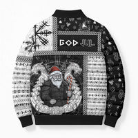 Vikings Christmas Bomber Puffer Jacket Fa La La La Valhalla La - Wonder Print Shop