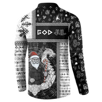 Vikings Christmas Button Sweatshirt Fa La La La Valhalla La - Wonder Print Shop