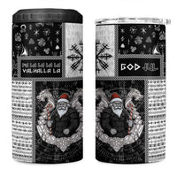 Vikings Christmas 4 in 1 Can Cooler Tumbler Fa La La La Valhalla La - Wonder Print Shop