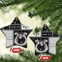 Viking Christmas Ceramic Ornament Fa La La La Valhalla La - Wonder Print Shop