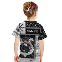 Vikings Christmas Kid T Shirt Fa La La La Valhalla La - Wonder Print Shop