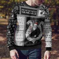 Viking Christmas Ugly Christmas Sweater Fa La La La Valhalla La - Wonder Print Shop