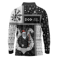 Vikings Christmas Long Sleeve Polo Shirt Fa La La La Valhalla La - Wonder Print Shop