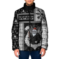 Vikings Christmas Padded Jacket Fa La La La Valhalla La - Wonder Print Shop