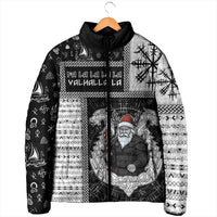 Vikings Christmas Padded Jacket Fa La La La Valhalla La - Wonder Print Shop