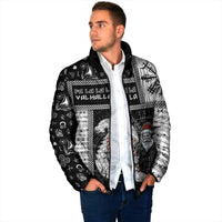 Vikings Christmas Padded Jacket Fa La La La Valhalla La - Wonder Print Shop