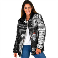 Vikings Christmas Padded Jacket Fa La La La Valhalla La - Wonder Print Shop