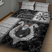 Vikings Christmas Quilt Bed Set Fa La La La Valhalla La - Wonder Print Shop
