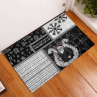 Vikings Christmas Rubber Doormat Fa La La La Valhalla La - Wonder Print Shop