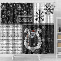 Vikings Christmas Shower Curtain Fa La La La Valhalla La - Wonder Print Shop