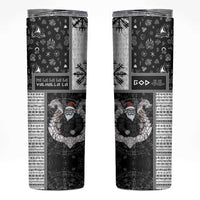 Vikings Christmas Skinny Tumbler Fa La La La Valhalla La - Wonder Print Shop