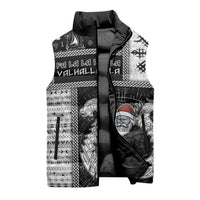 Vikings Christmas Sleeveless Puffer Jacket Fa La La La Valhalla La - Wonder Print Shop
