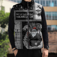 Vikings Christmas Sleeveless Puffer Jacket Fa La La La Valhalla La - Wonder Print Shop