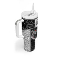 Vikings Christmas Tumbler With Handle Fa La La La Valhalla La - Wonder Print Shop