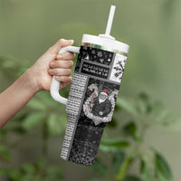 Vikings Christmas Tumbler With Handle Fa La La La Valhalla La - Wonder Print Shop