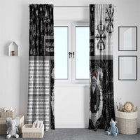 Vikings Christmas Window Curtain Fa La La La Valhalla La - Wonder Print Shop