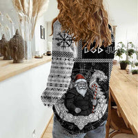 Vikings Christmas Women Casual Shirt Fa La La La Valhalla La - Wonder Print Shop