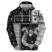 Vikings Christmas Zip Hoodie Fa La La La Valhalla La - Wonder Print Shop