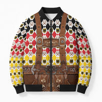 Germany Christmas Bomber Puffer Jacket Lederhosen Xmas Style - Wonder Print Shop
