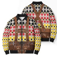 Germany Christmas Bomber Puffer Jacket Lederhosen Xmas Style - Wonder Print Shop