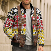 Germany Christmas Bomber Puffer Jacket Lederhosen Xmas Style - Wonder Print Shop