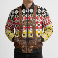 Germany Christmas Bomber Puffer Jacket Lederhosen Xmas Style - Wonder Print Shop