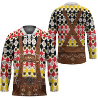 Germany Christmas Hockey Jersey Lederhosen Xmas Style - Wonder Print Shop