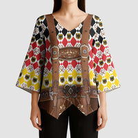 Germany Christmas Kimono Sleeve Blouse Lederhosen Xmas Style - Wonder Print Shop