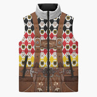 Germany Christmas Sleeveless Puffer Jacket Lederhosen Xmas Style - Wonder Print Shop