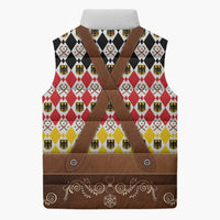 Germany Christmas Sleeveless Puffer Jacket Lederhosen Xmas Style - Wonder Print Shop