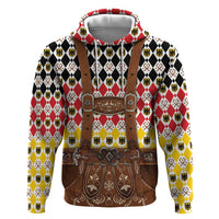 Germany Christmas Zip Hoodie Lederhosen Xmas Style - Wonder Print Shop