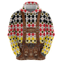 Germany Christmas Zip Hoodie Lederhosen Xmas Style - Wonder Print Shop