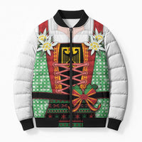 Germany Christmas Bomber Puffer Jacket Dirndl Xmas Style - Wonder Print Shop