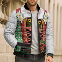 Germany Christmas Bomber Puffer Jacket Dirndl Xmas Style - Wonder Print Shop