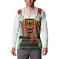 Germany Christmas Button Sweatshirt Dirndl Xmas Style - Wonder Print Shop