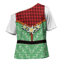 Germany Christmas Cross Shoulder Shirt Dirndl Xmas Style - Wonder Print Shop