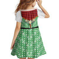 Germany Christmas Kid Short Sleeve Dress Dirndl Xmas Style - Wonder Print Shop